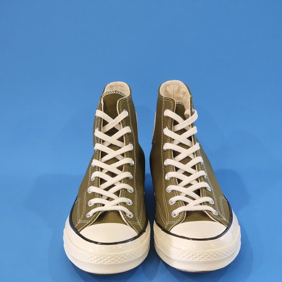 Converse Chuck 70 High Dark Moss/Egret/Black Khaki Unisex Sneakers 171565C NWT - Picture 6 of 6